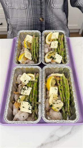 My New Favorite Dinner Recipe! I make a shrimp and asparagus dinner. | Justine Kameron