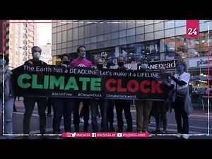 Giant 'Climate Clock' launched in NYC counting down to 1.5 degrees warming
