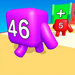 Level Up Number Merge Master: 2048 Merge Race & Math Number Run Adventure