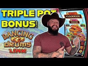 New Favorite Slot with a RARE Triple Pot Bonus! 🎰 Dancing Drums Link Tips! How to Play 🤔