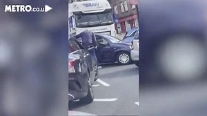 Knife-wielding man rages at motorist during UK fuel crisis