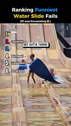 FUNNIEST WATER SLIDE FAILS😂 #shorts