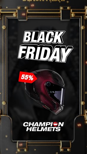 👉 Shop the Black Month deals now: https://www.championhelmets.com/us/ 🔥 Black Month is here at Champion Helmets! 🔥 The biggest motorcycle gear deals of the year are live — but only for a limited time. Don’t miss your chance to save big on helmets, jackets, gloves, and more from top brands. Ride safe. Ride smart. Ride with Champion Helmets. 🏍️💨 #ChampionHelmets #BlackMonth #MotorcycleGear #BlackFridayDeals #MotorcycleHelmets | Champion Helmets