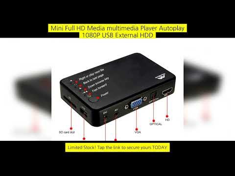 Mini Full Hd Media Multimedia Player Autoplay 1080P Usb External Hdd Media