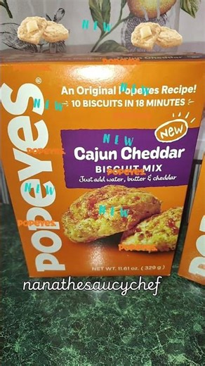 NEW POPEYES BISCUIT MIX #shorts #cajuncheddar #homestyle #biscuitmix #popeyes