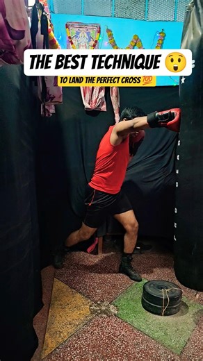Land The PERFECT CROSS Technique! 💯👀 | #shorts #boxing #ytshorts