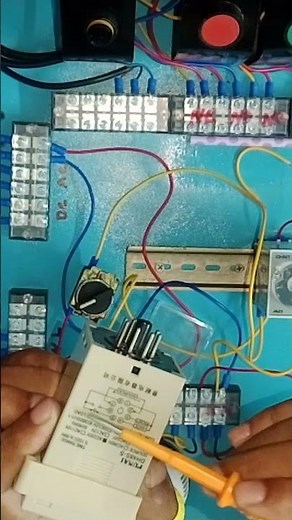 On/Off delay timer circuit diagram. #youtubeshorts #electrical #technology #tech