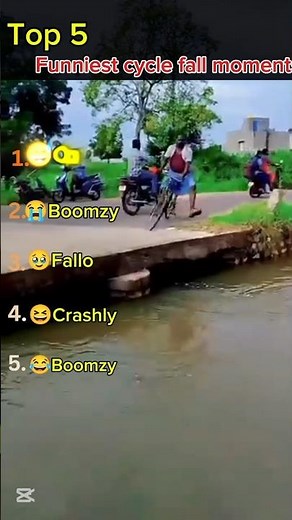 "🚴Top 5 Funniest cycle fall moments--Try not to laugh challenge "#shorts #funny