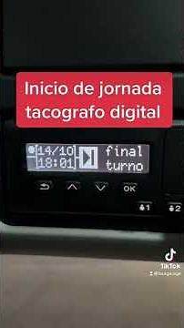 START OF WORKDAY ON DIGITAL TACHOGRAPH