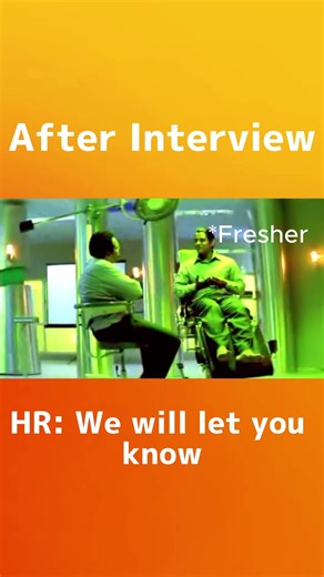 The Moment Every Fresher Dreads After an Interview 😬