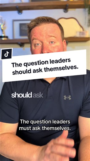 Leaders should ask themselves this question. #leadership #leader | questions