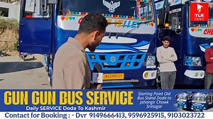 🚍 Good News for #ChenabValley! For The First Time Ever, GunGun Bus Services is Starting its Journey From Doda to Kashmir From Tomorrow Bringing Comfort, Connection, and Convenience to Travelers! 🚌 Contact for Booking : - Dvr 9149666413, 9596925915 #TLRNews #Doda #Kashmir #GunGunBusService #TravelUpdate Contact for Advertisement on TLR News | TLR News