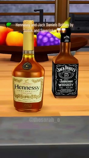 Sims 4 Alcoholic Drinks Animation | Hennessy & Jack Daniels Bottles
