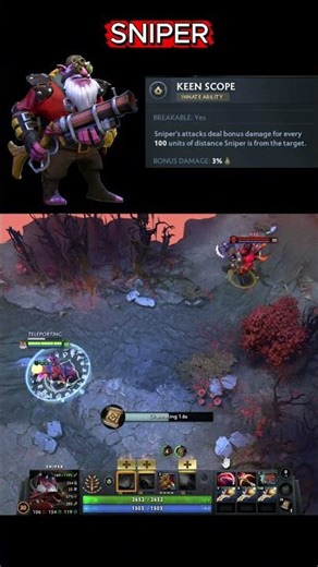 Sniper Keen Scope Test – Does Attack Range Increase Damage in Dota 2?