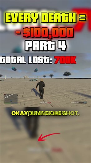 Every Time I DIE I LOSE $100,000 in GTA Online part 4 #gta #gta5 #gtaonline #gtav