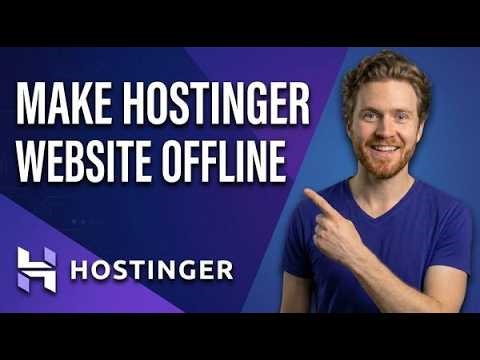 How To Make Hostinger Website Offline (Easy Guide)