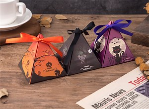 Adorable Spooky Halloween Candy Boxes Wholesale Cartoon Paper Treat Box for Chocolate Cookie Packaging