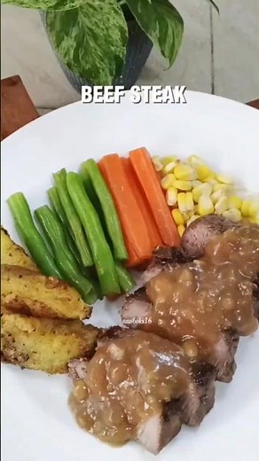 BEEF STEAK WITH BROWN SAUCE | DELICIOUS HOME COOKING INCREDIBLY EASY