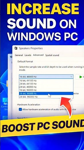 Increase Sound on Windows PC Instantly 🔊 Hidden Setting
