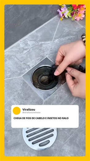 Adesivo para ralo que protege de insetos e fios de cabelo. Veja nos comentários! | Velhos Tempos