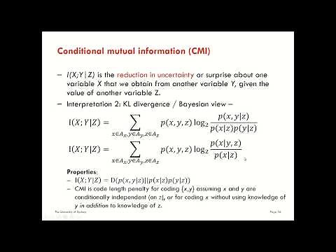 What is information? Part 4 - Conditional mutual information