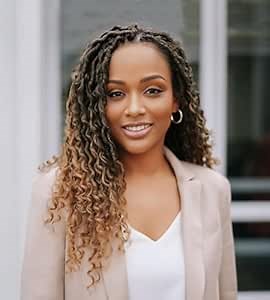 Goddess Locs Crochet Hair 12 Inch Pre looped Crochet Hair for Black Women 6 Packs Blond Crochet Faux Locs with Curly Ends, Crochet Installation T27