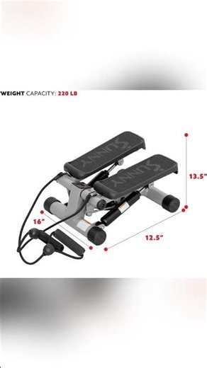 Health & Fitness Mini Stepper Exercise Equipment with Resistance Bands