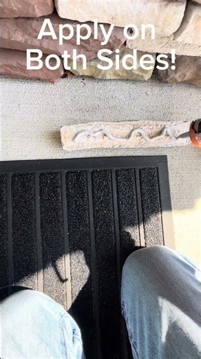Reattaching stone veneer!