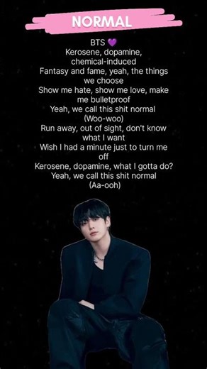 NORMAL _BTS 💜 song _lyrics 😘🫶🏻