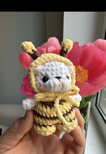 Pibble abejita 🐝 #crochet #pibble #pibblesoftiktok #abeja #amigurumi