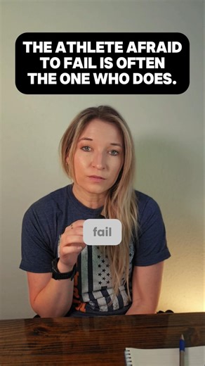 The athlete afraid to fail, often does. #sports #athlete #mindset