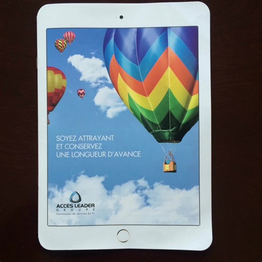 iPad shape booklet #ipad #iphone #productcatalog #uv