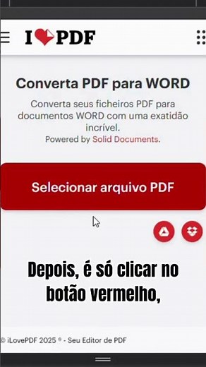 Como converter PDF para WORD em segundos (SEM PROGRAMAS) #smartphone #dicas #tutorial #pdf #word