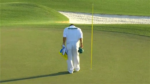 When Hideki Matsuyama's caddie bowed to the course after returning the pin on the 18th hole in 2021.Ultimate respect for the game. 👏