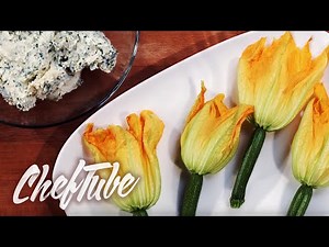 How to make Stuffed Zucchini (Courgette) Flowers
