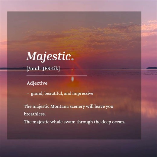 Word of the Day: Majestic | Study Bee