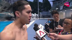 VIDEO: Danny Yeo was clearly overwhelmed after his #SEAGames2017 bronze for 200m freestyle. | CNA
