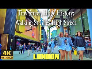 Walking tour in London | St Giles High Street & St Giles Square