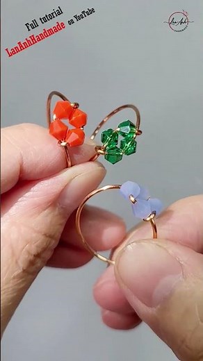 Super simple ring - Free tutorial video link above the title #shortsvideo #ring