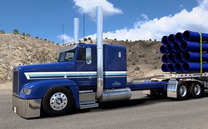 定制 Freightliner FLD -（大型拉伸框架） - 重击悬架 - 美国卡车模拟器