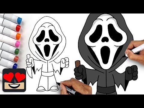 How To Draw Ghostface | Halloween Drawing Tutorial