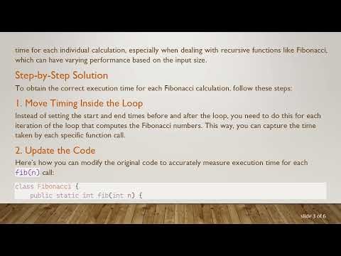Measuring Fibonacci Performance: How to Accurately Time Fibonacci(n) in Nanoseconds