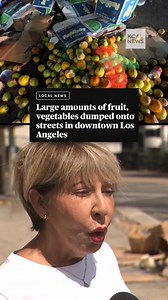 Large amounts of fruit and vegetables have been getting dumped on the streets of the Produce District in downtown Los Angeles for years. While city officials say they’re looking to identify the culprits, Estela Lopez, the executive director of the Downtown Industrial Business Improvement District, says she believes businesses are probably disposing of their produce to avoid paying commercial trash hauling fees. It's a theory that may be backed up by security video shared with CBS L.A. showing an