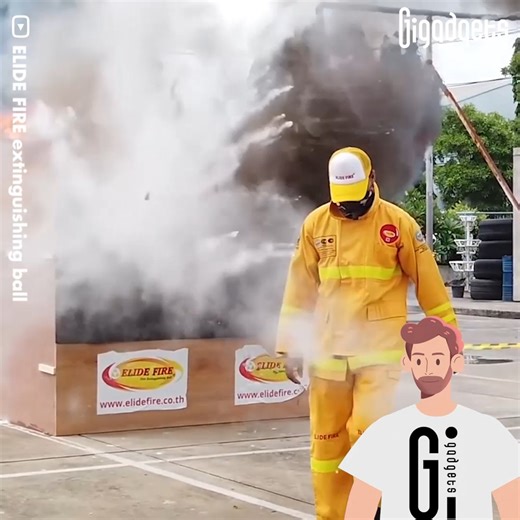 ELIDE FIRE extinguishing ball is putting fire extinguishers out of business. | GIGadgets