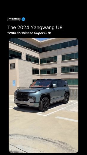 HYPEWHIP on Instagram: "👉 The Yangwang U8 is a high-performance, electric SUV from China’s BYD Auto. While not currently sold in the US, this luxury off-roader boasts a powerful electric drivetrain with a gasoline engine acting as a range extender, offering both thrilling acceleration and impressive off-road capability. With a price tag estimated at around $150,000 if it were sold stateside, the U8 positions itself as a competitor to high-end electric SUVs from established automakers. Thoughts?