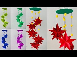 DIY Christmas Decorations | Christmas Crafts Ideas | Star Wall Hanging Craft Ideas Tutorial