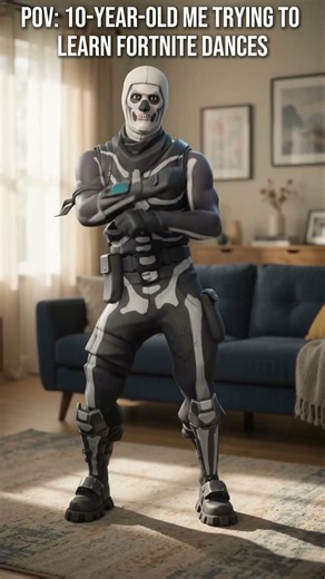 Learning Fortnite Dances As A Skeleton 💀🔥 #fortnite