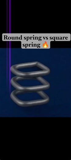 Round spring vs square spring 🔥😱// #shorts #viralshorts #shortsfeed #trending @FactsMine