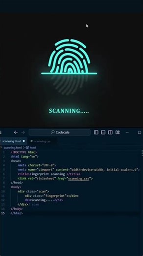 program of finger,☝️ scan#html#programming#scanner#viral#shorts.
