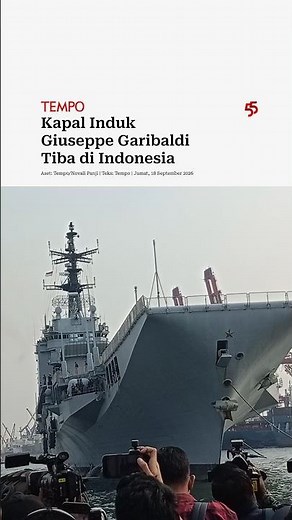 Giuseppe Garibaldi Aircraft Carrier Arrives in Indonesia